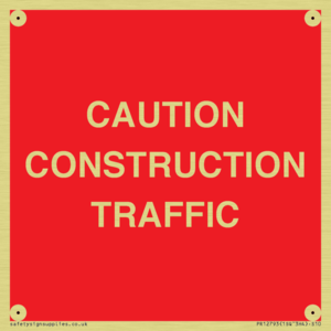 CAUTION CONSTRUCTION TRAFFIC